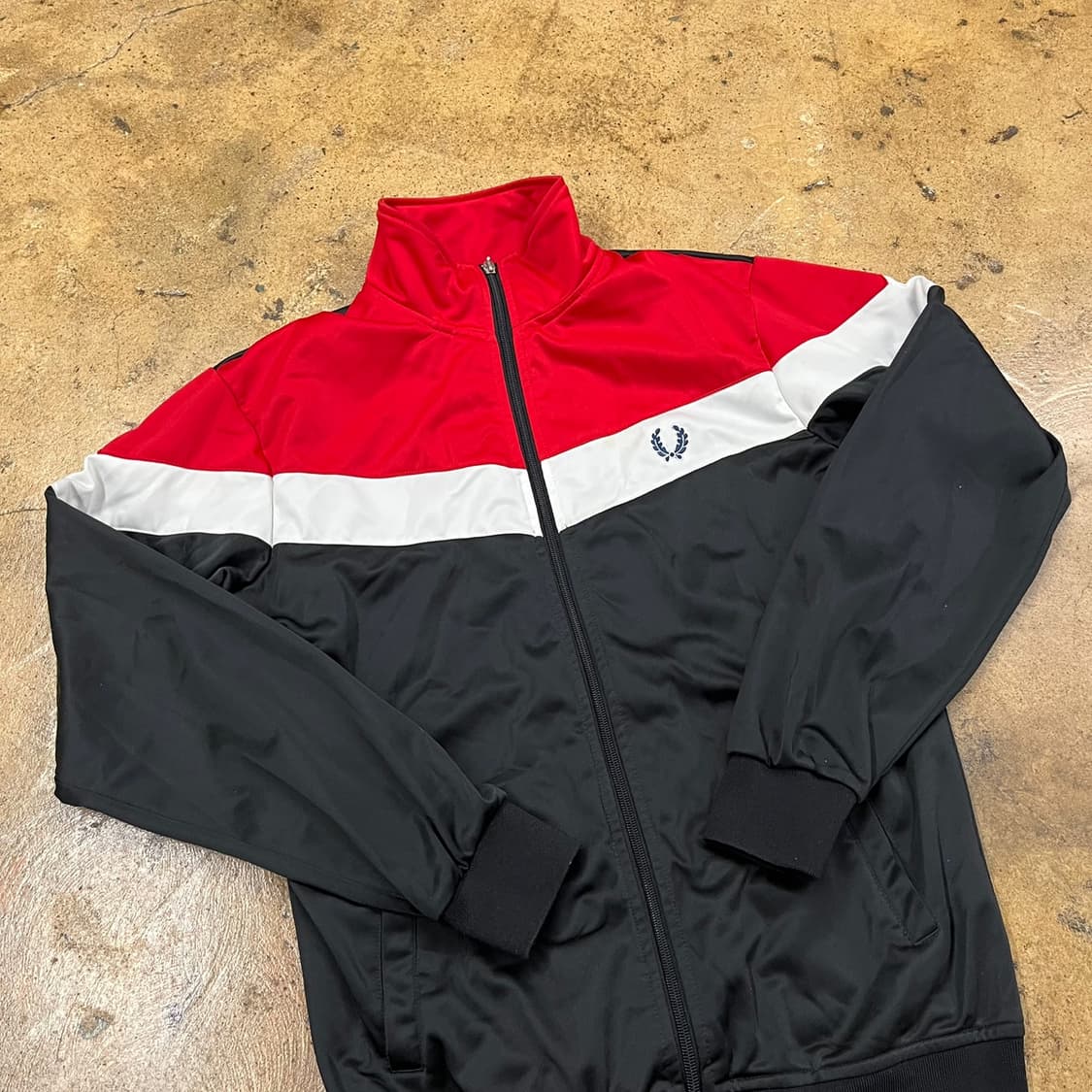 [정품/M] 프레드페리 컬러 블록 트랙 자켓 b15 상품이미지1