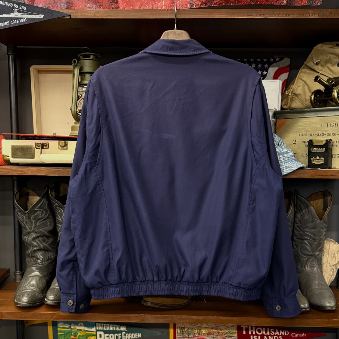 90s 폴로 랄프로렌 체크 라이닝 스윙탑 자켓 블루종 컨트리 N648 상품이미지2