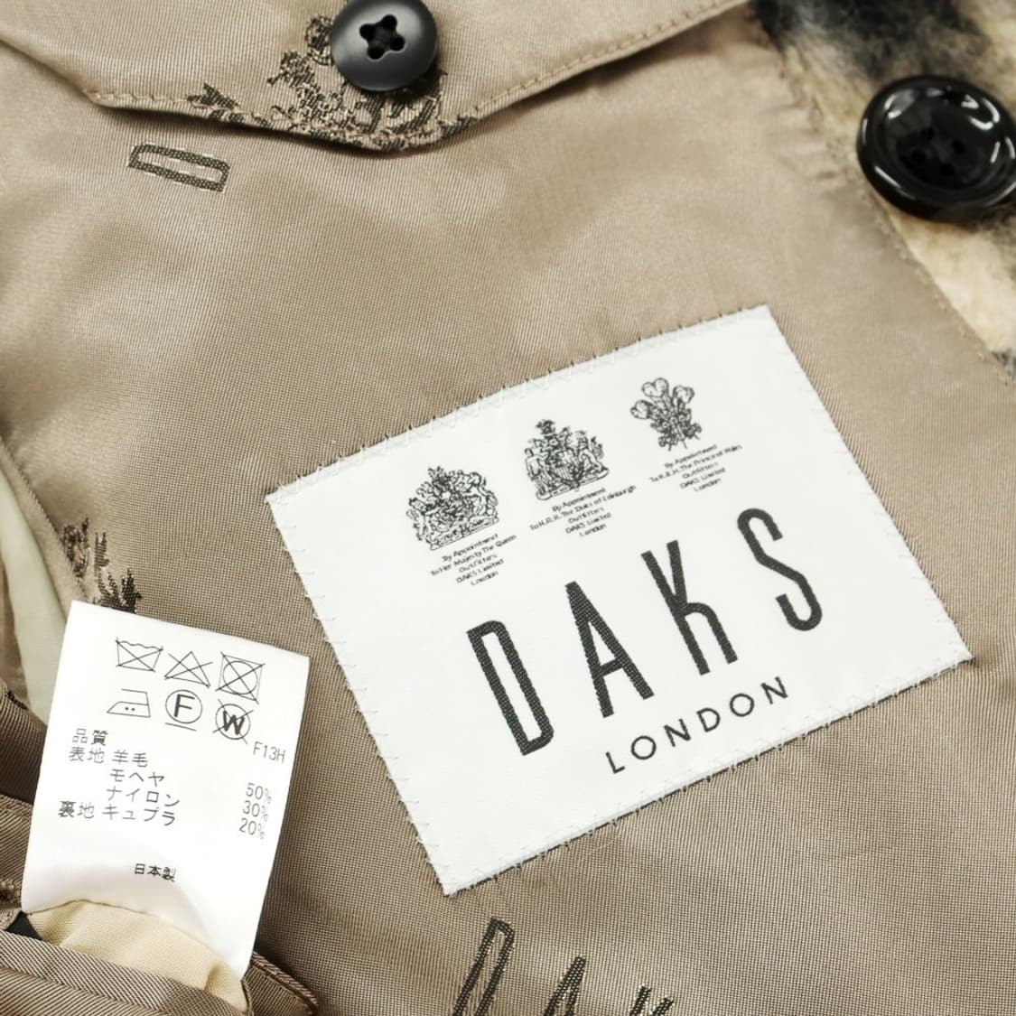 DAKS 남성 울 롱코트 상품이미지8