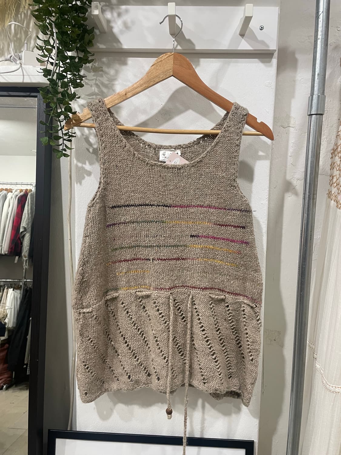 Made in nepal stripe mori vest 상품이미지8