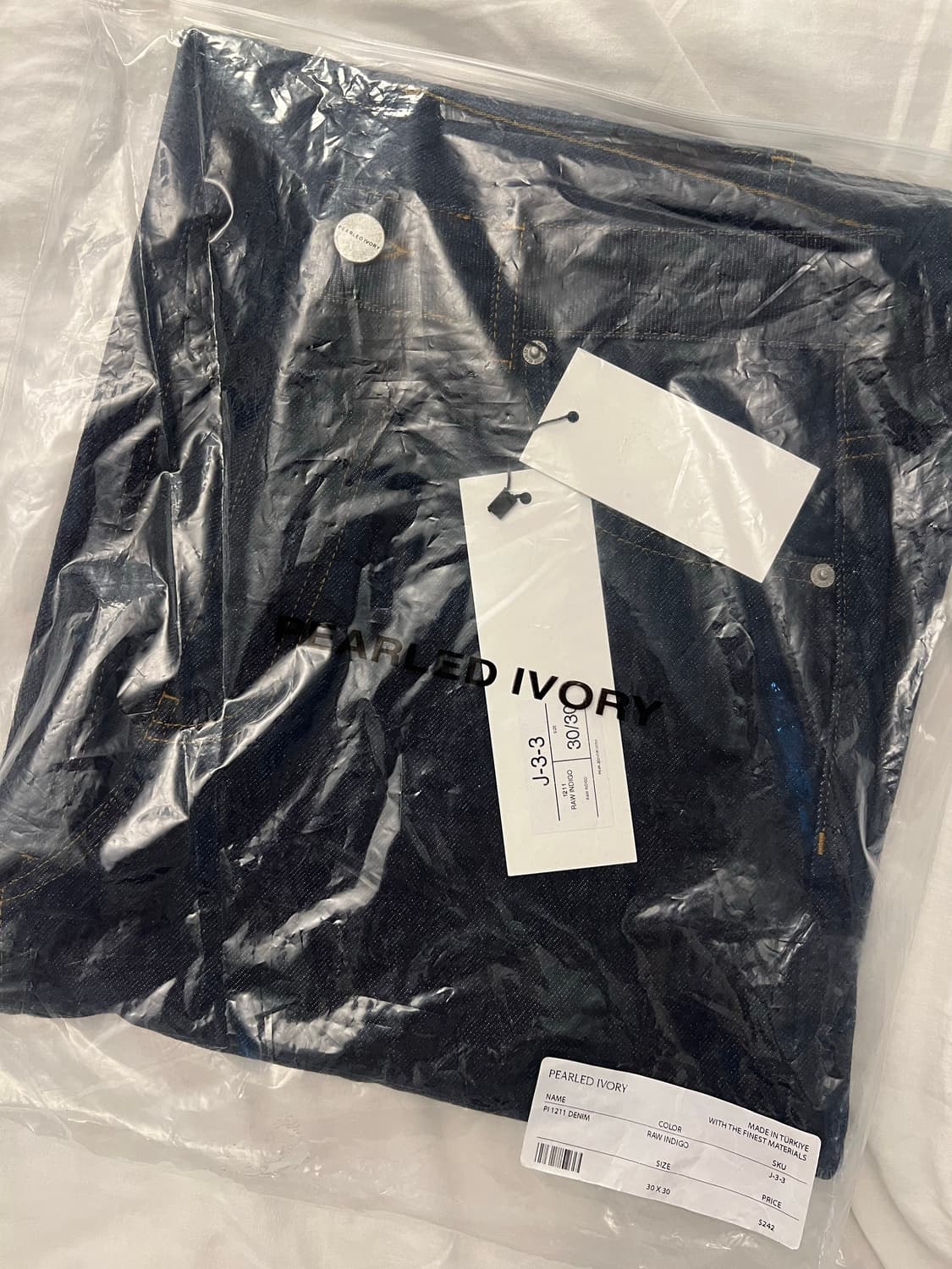 PEARLED IVORY 1211 RAW INDIGO 데님 30/30 상품이미지7