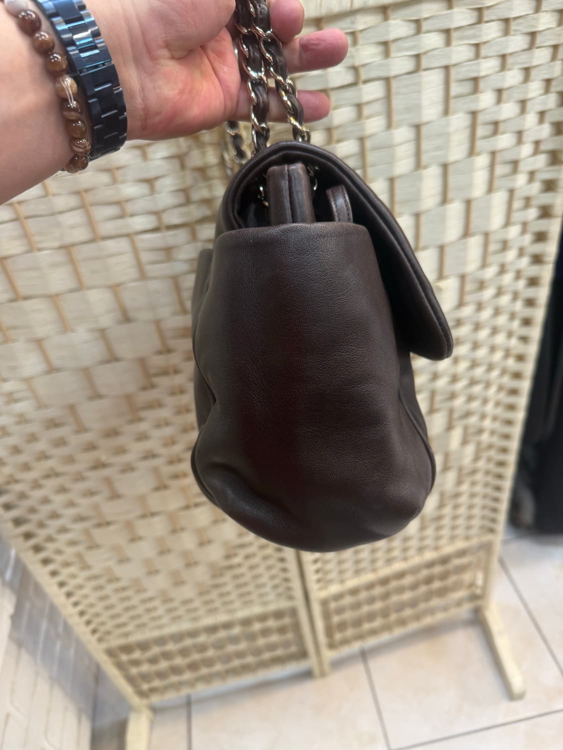 정품 샤넬 램스킨 체인백 팝니다 상품이미지5