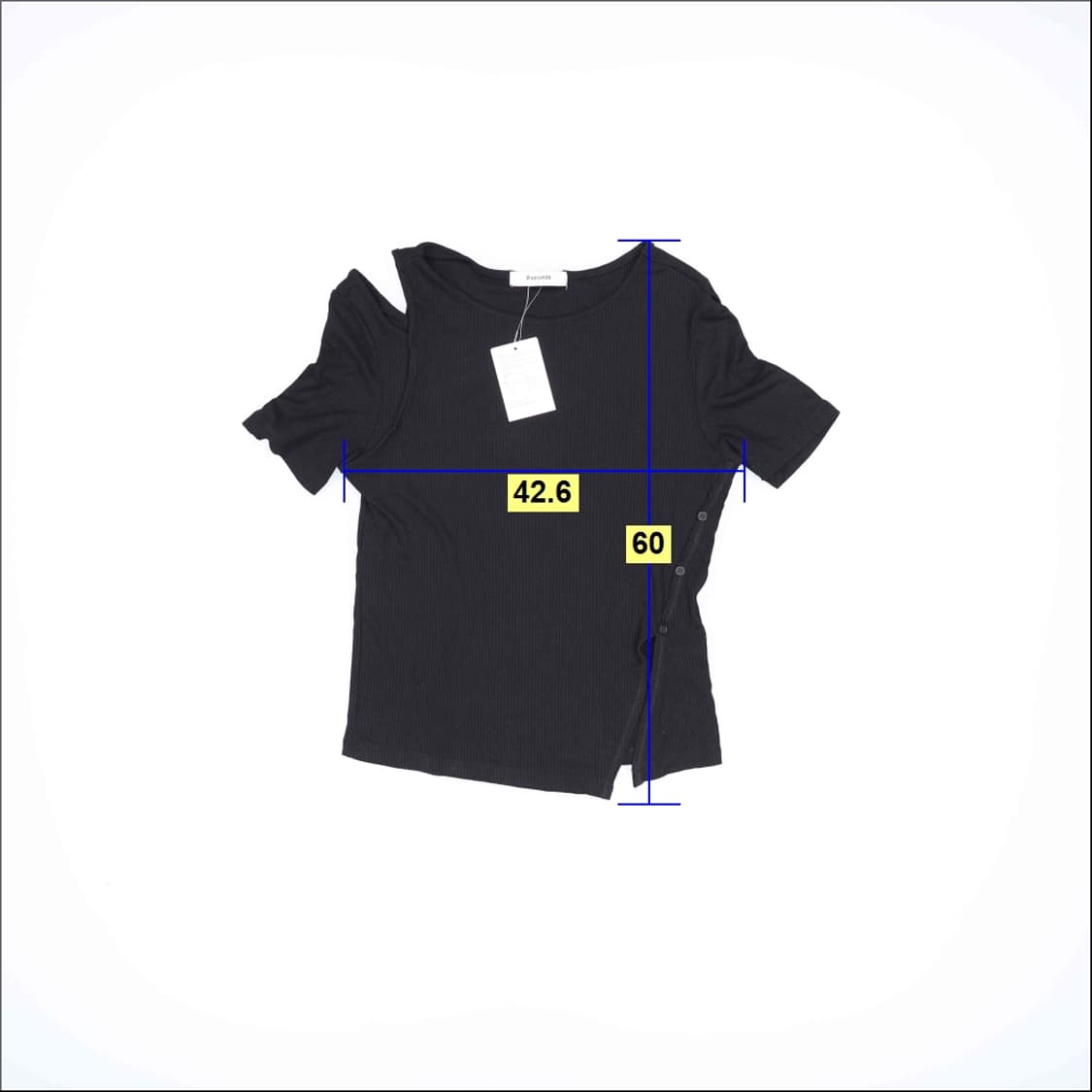 L 새상품 에잇세컨즈 골지반팔 0420H1 상품이미지6