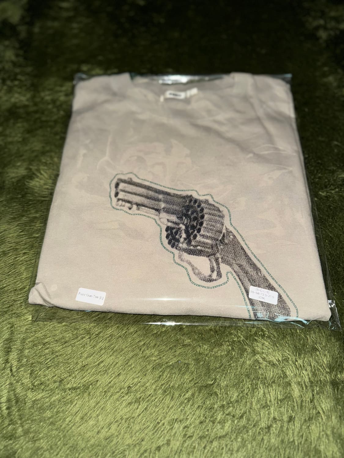 [L] FUZZ 퍼즈 PARADICE 티셔츠 베이지 상품이미지10