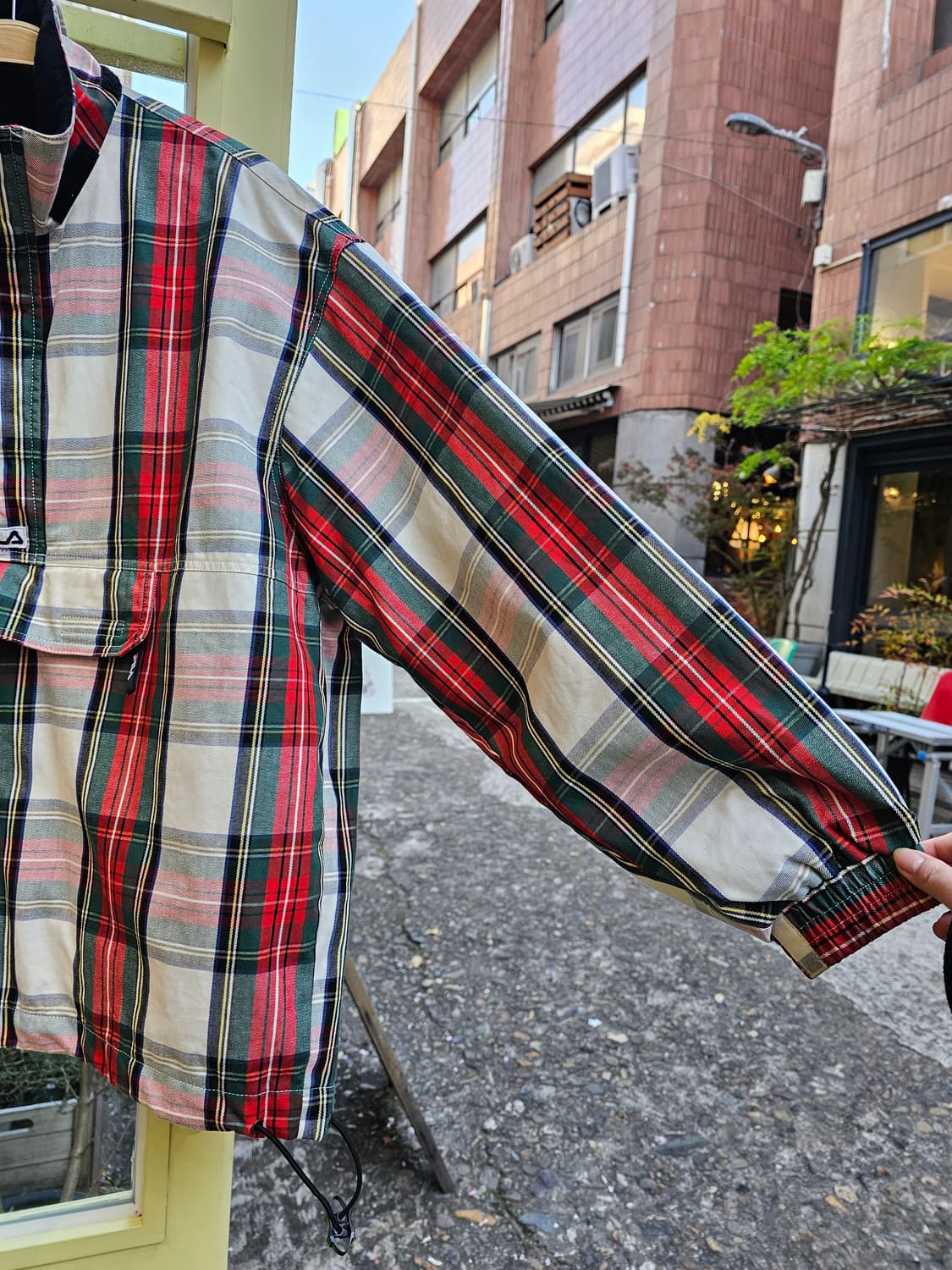 FILA 타탄체크 기모 아노락 상품이미지7