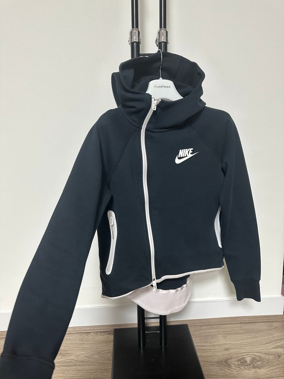 나이키 테크 플리스 언발란스 후드 집업-S사이즈 상품이미지3