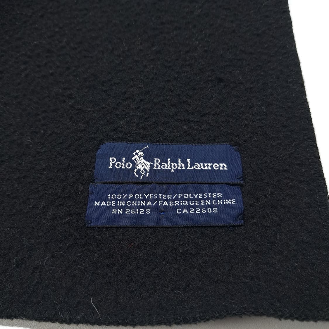 MX610 폴로 90s 후리스 화이트포니 블랙 머플러 목도리 상품이미지5