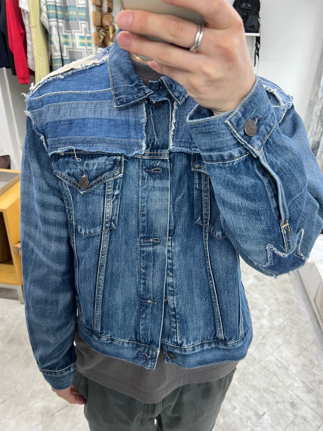 폴로 패치 데님 자켓 상품이미지5