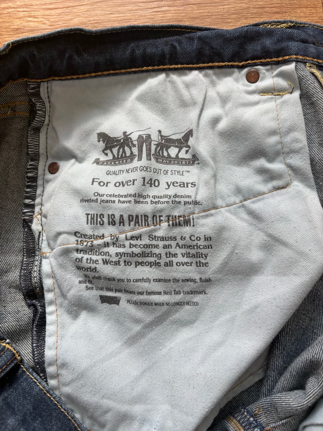 리바이스 505 데님 청바지 W36 L32 상품이미지4