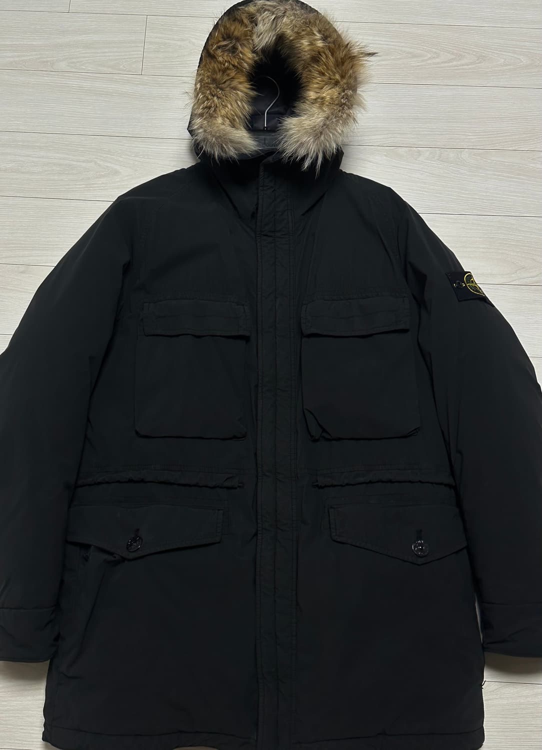 스톤아일랜드 무솔라 벨루어 퍼 패딩 L(105) 국내판 상품이미지5