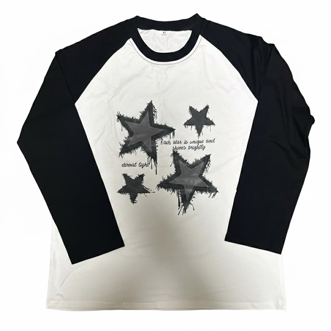 나그랑 화이트 블랙 별로고 티셔츠 M (새상품) 상품이미지1