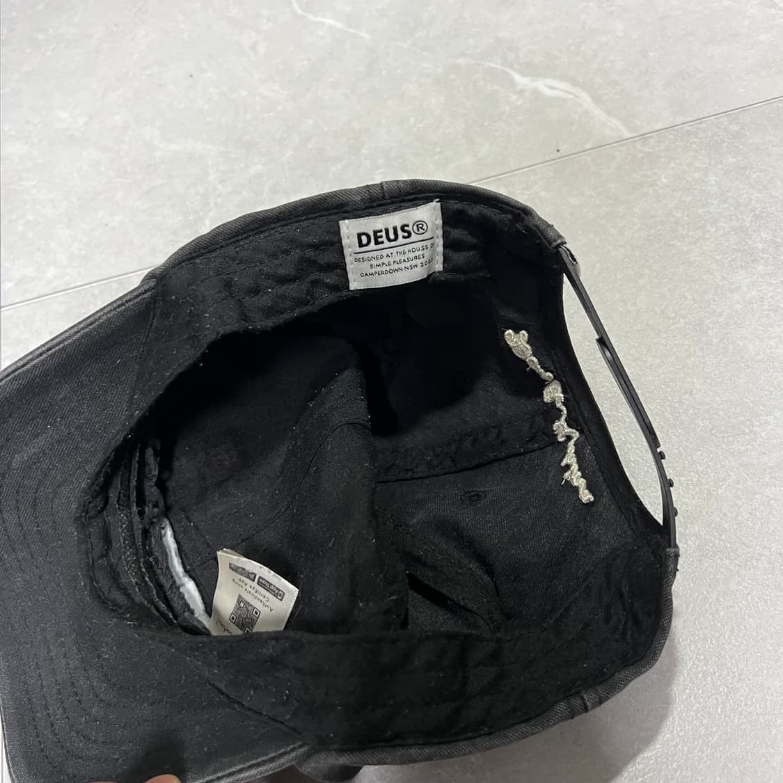 데우스 빈티지 볼캡 블 상품이미지3