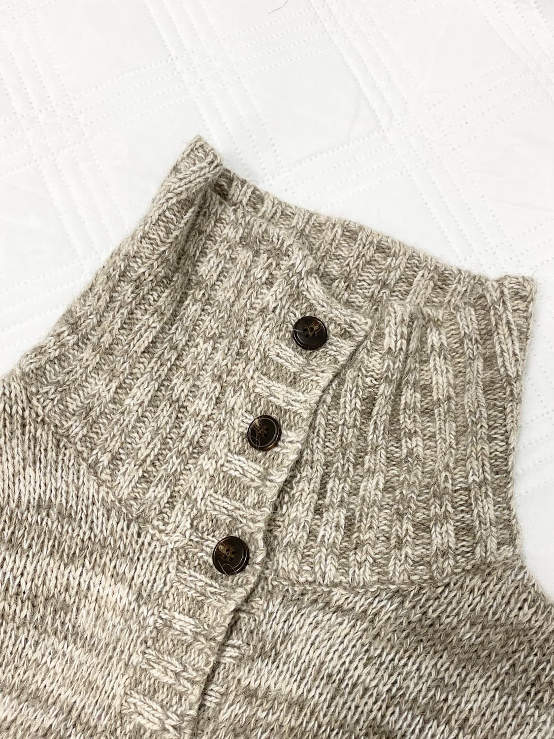 ꒰ঌ 카페라떼 베이지 니트 가디건 ໒꒱ 상품이미지5