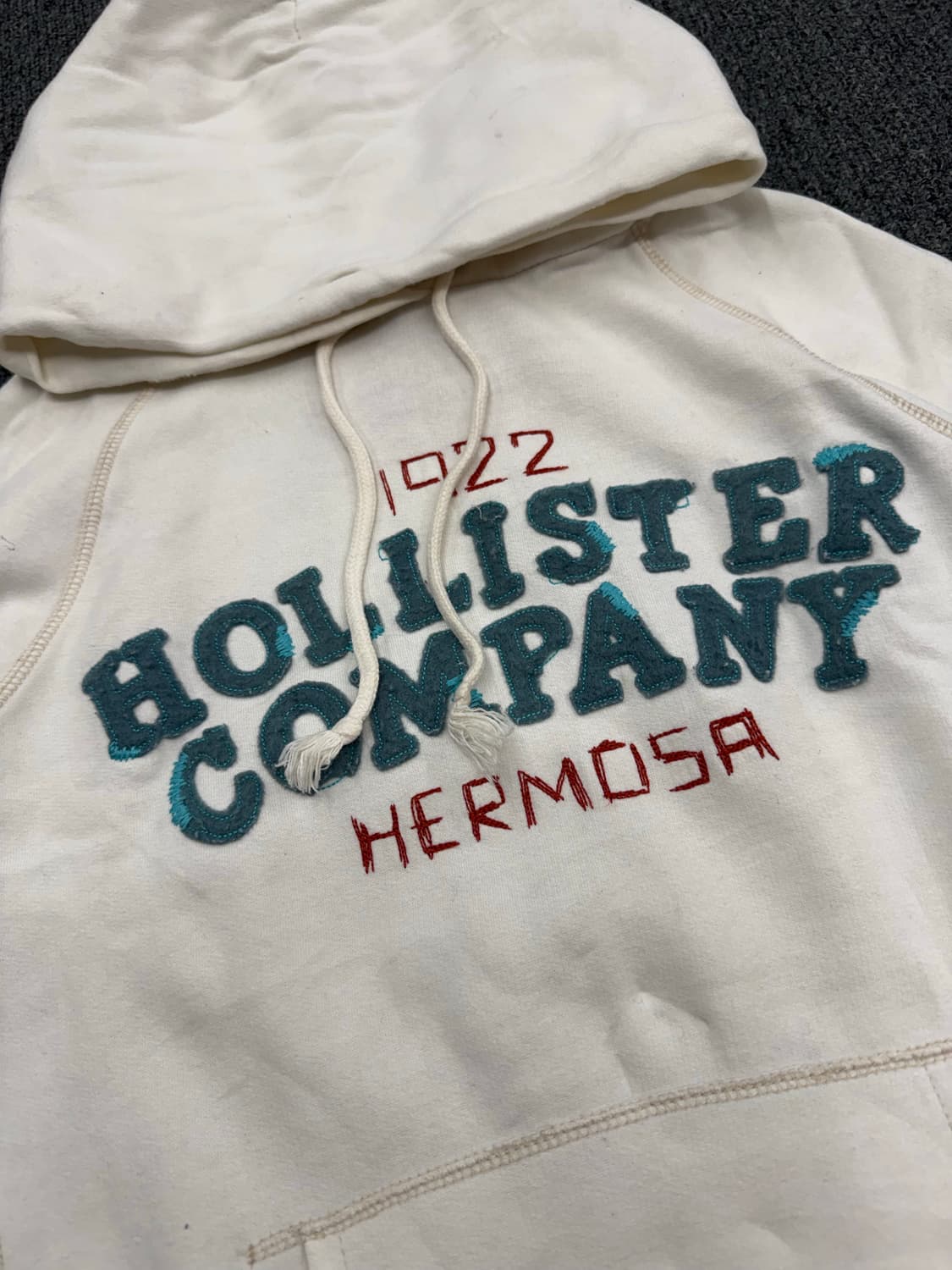 L)홀리스터 빈티지 여성 스티치 포인트 후드티 상품이미지4