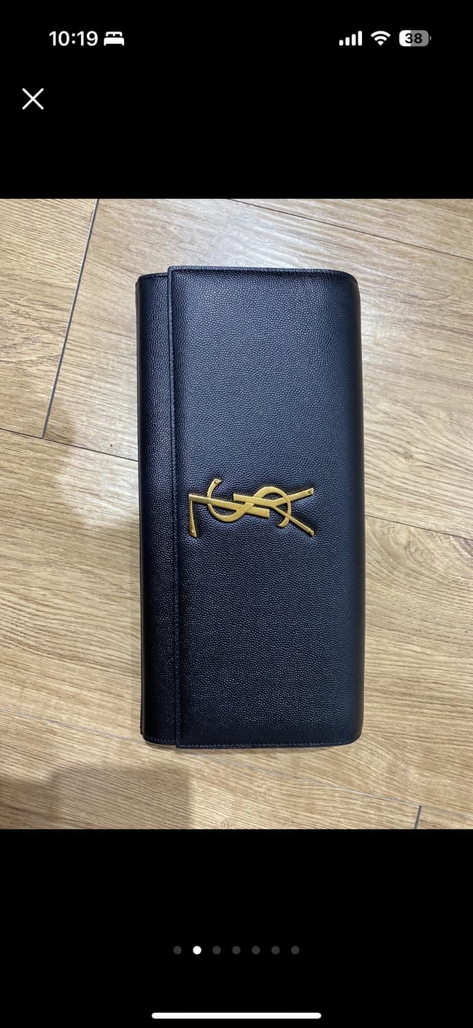 생로랑 블랙 가죽 클러치 상품이미지2