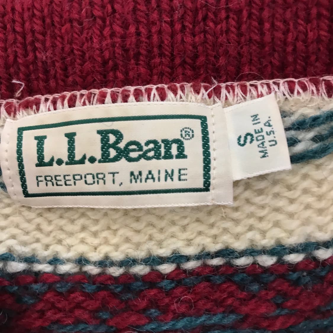 LLBEAN 엘엘빈 USA 80s 노르딕 가디건 [여성S] 상품이미지5