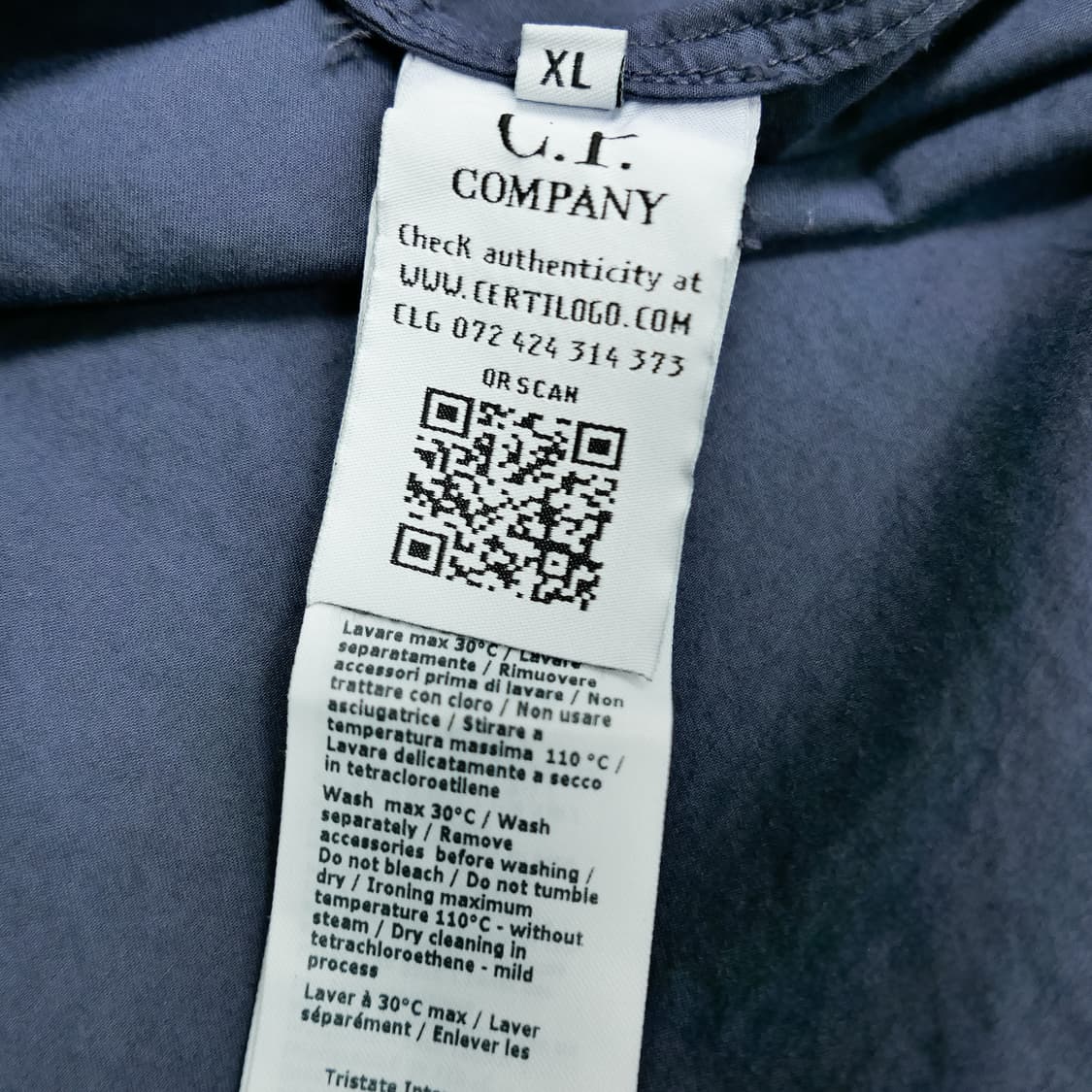 (EU/XL) CP컴퍼니 개버딘 풀집 오버셔츠 빈티지 블루 상품이미지10