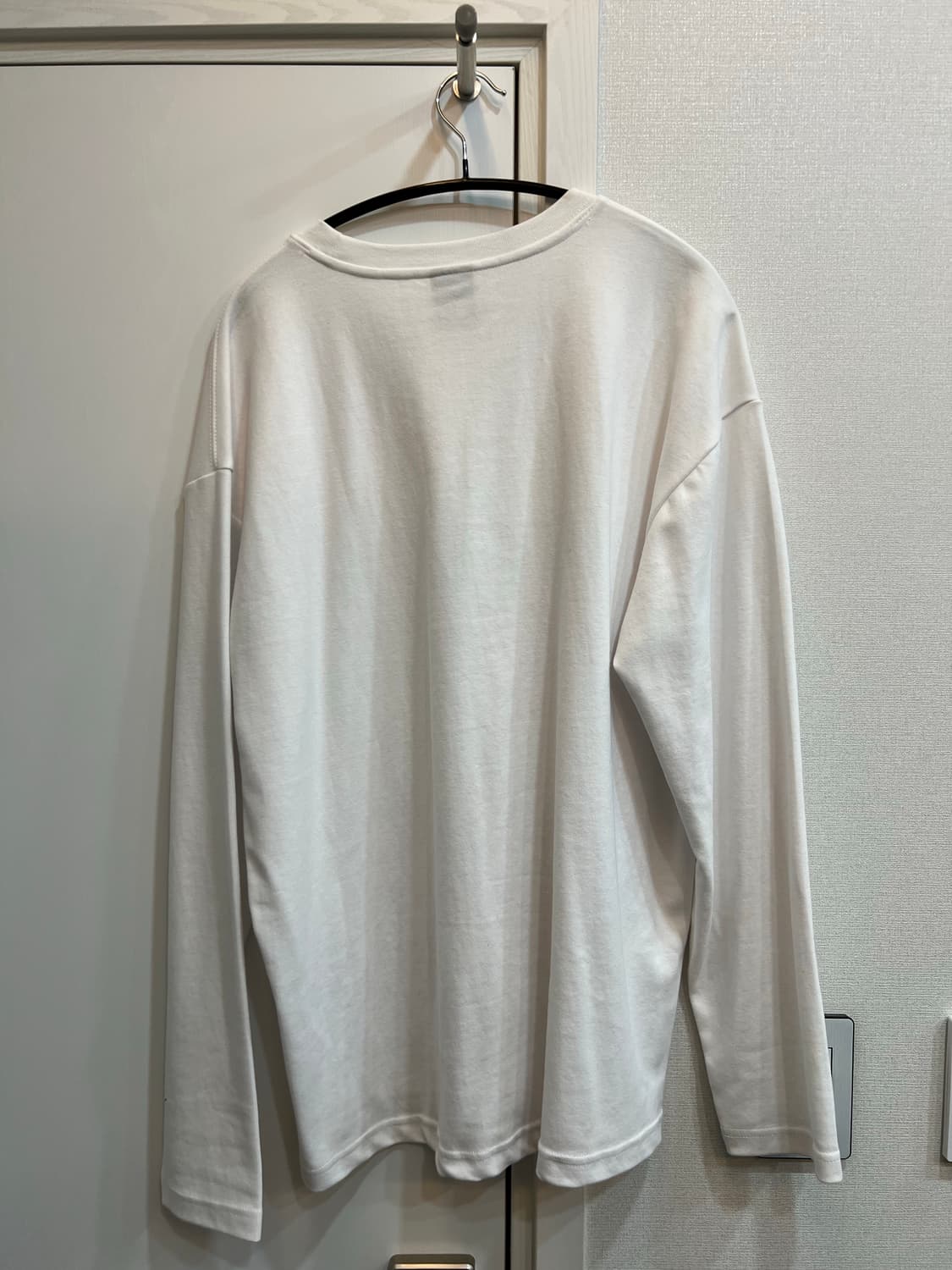 꼼파뇨 Longsleeve 무지 긴팔티(롱슬리브) 화이트 상품이미지4