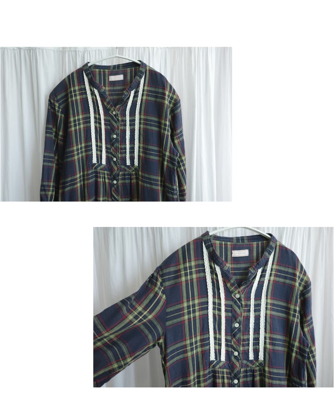 Christmas checkered green dress 상품이미지3