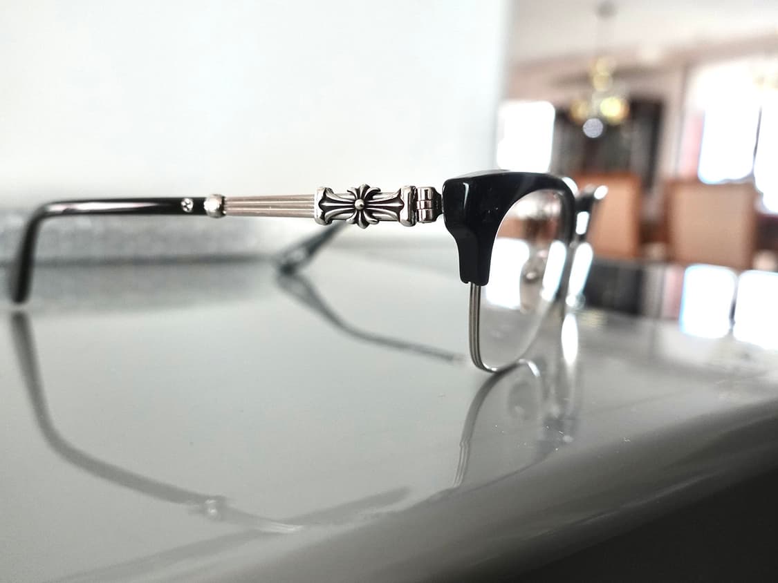 크롬하츠 보넨노이슈어2 블랙/브러쉬드실버 안경 상품이미지5