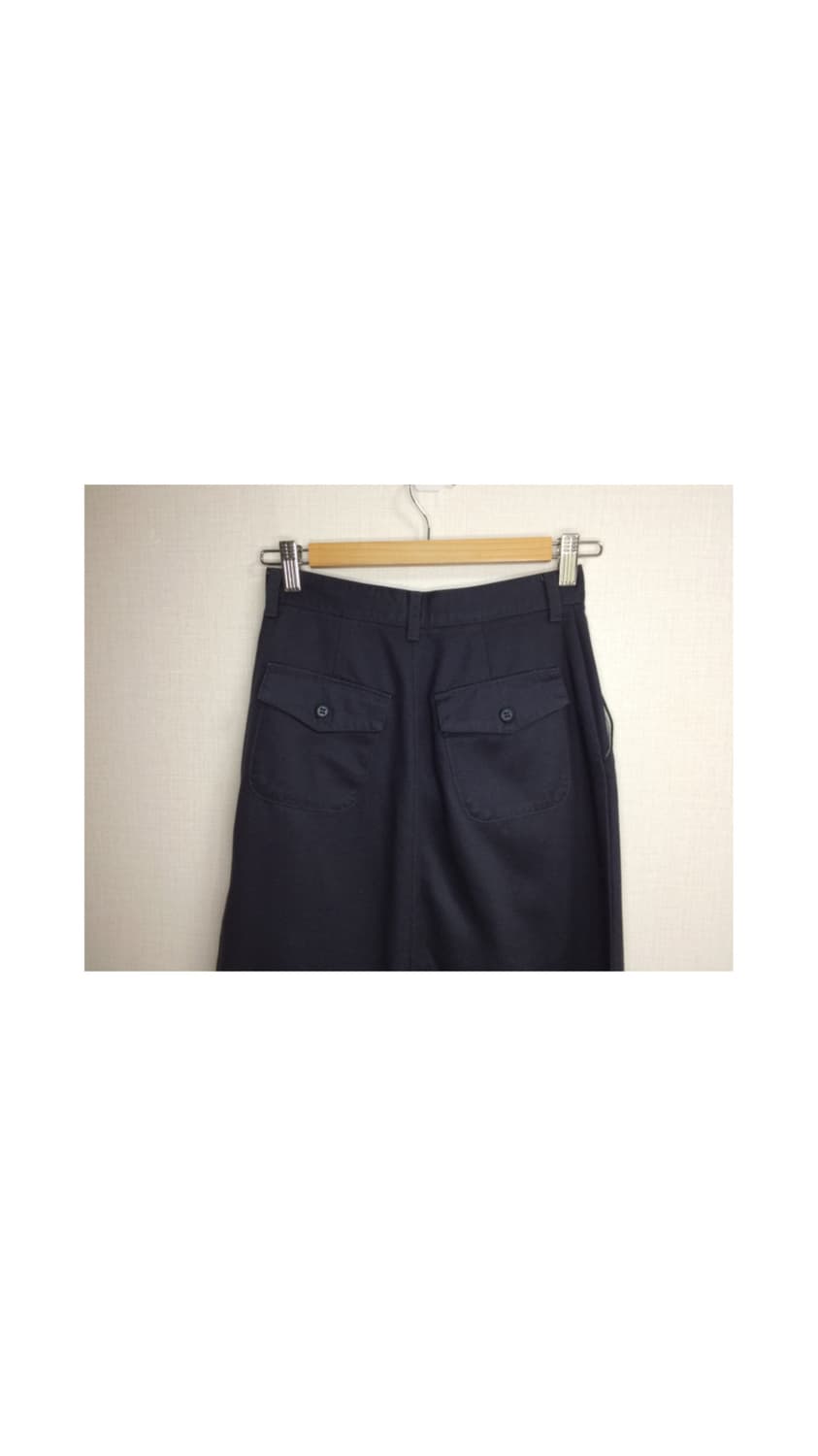 빈티지 네이비 롱 스커트 상품이미지4