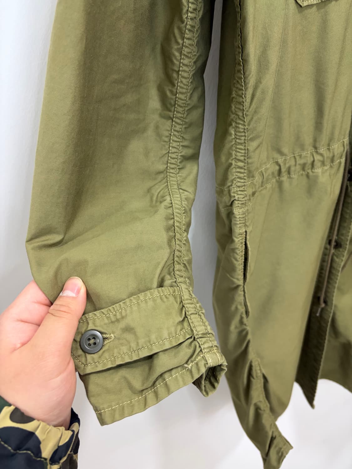 00s 오어슬로우 후드 모즈코트 밀리터리 코트 상품이미지8