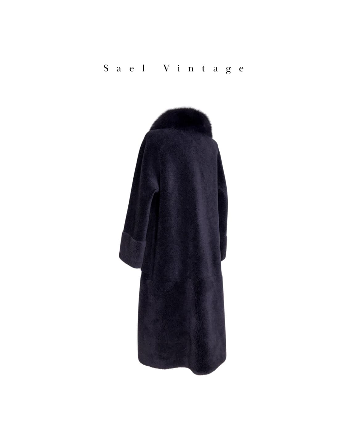 칼 라거펠트 폭스퍼 양모 롱코트 상품이미지4