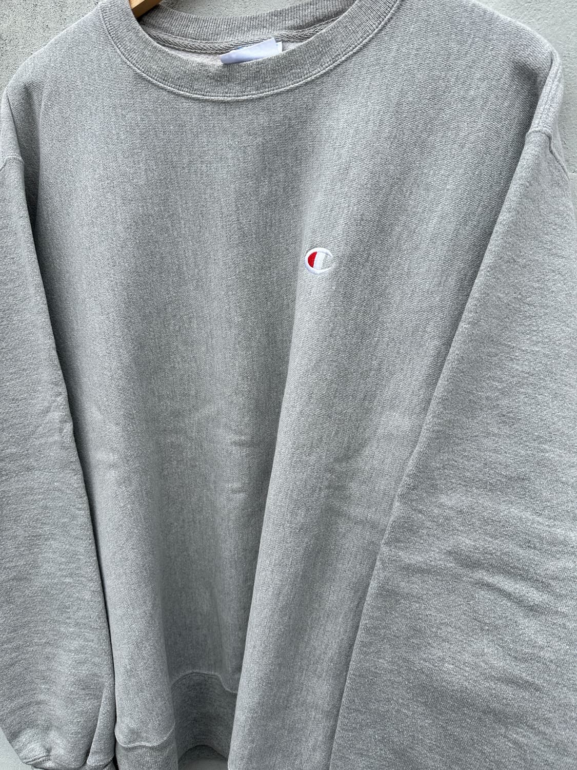 [2XL] 챔피온 리버스위브 그레이 맨투맨 상품이미지5