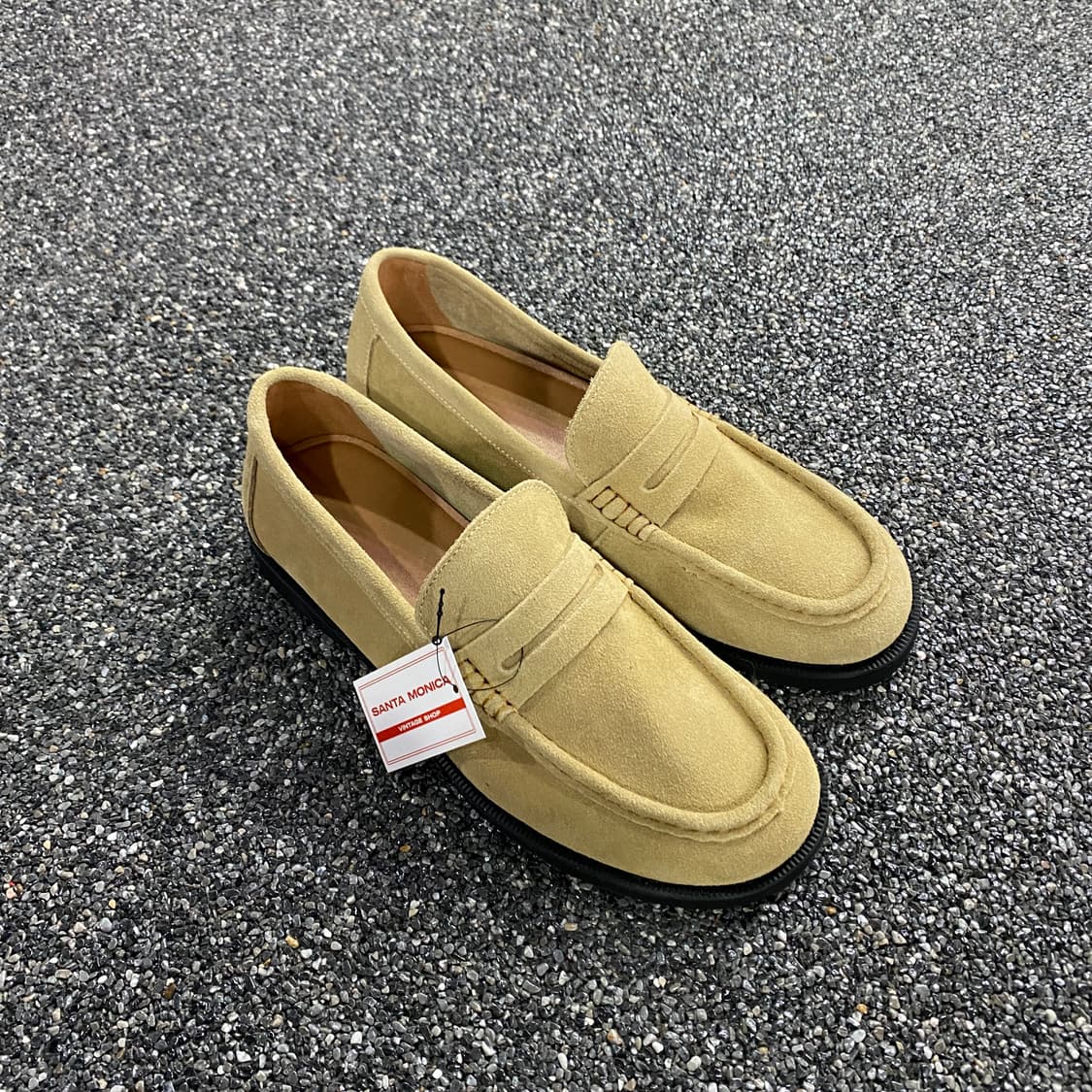 스웨이드 페니 로퍼 샌드베이지 B4133 상품이미지2