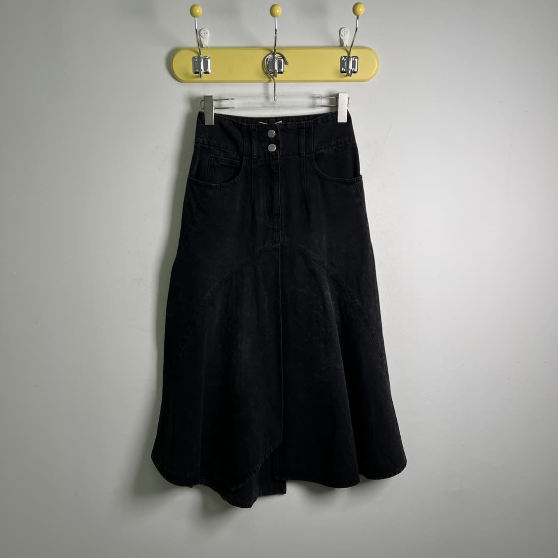 system 시스템 커브 헴 데님 롱 스커트  상품이미지1