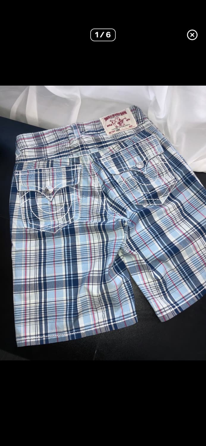 트루릴리젼 서프 체크 하프 팬츠 상품이미지1