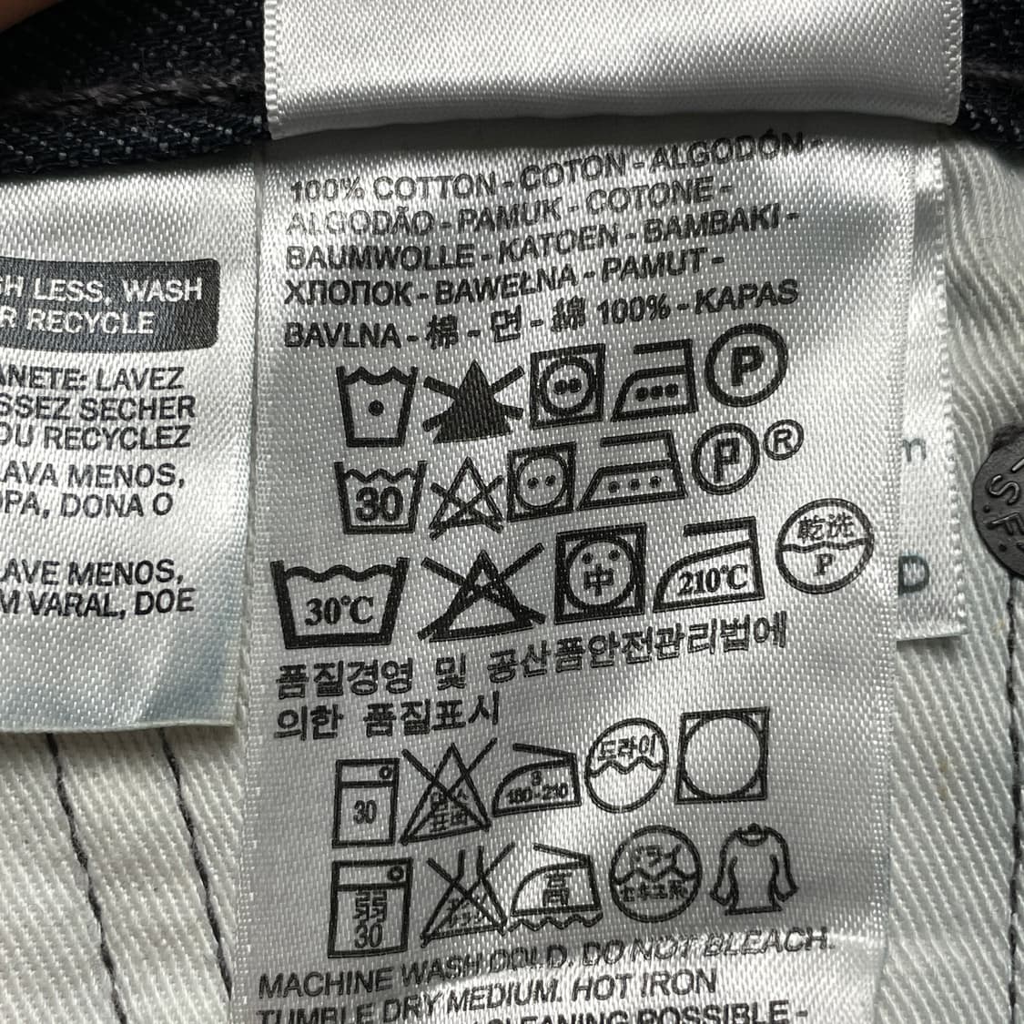 LEVI'S 리바이스513 슬림 스트레이트핏 코튼 데님 팬츠 A00717 상품이미지9