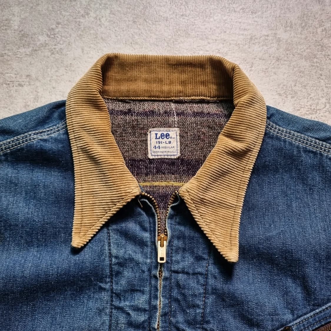 60s Lee 191-LB 젤트데님 블랭킷 워크자켓 44R 상품이미지4