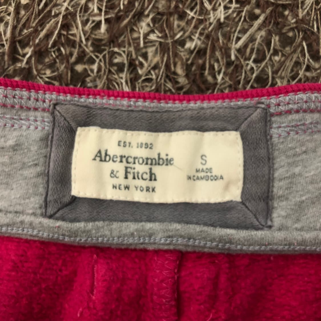 S 아베크롬비 핑크 스웻 팬츠 상품이미지4