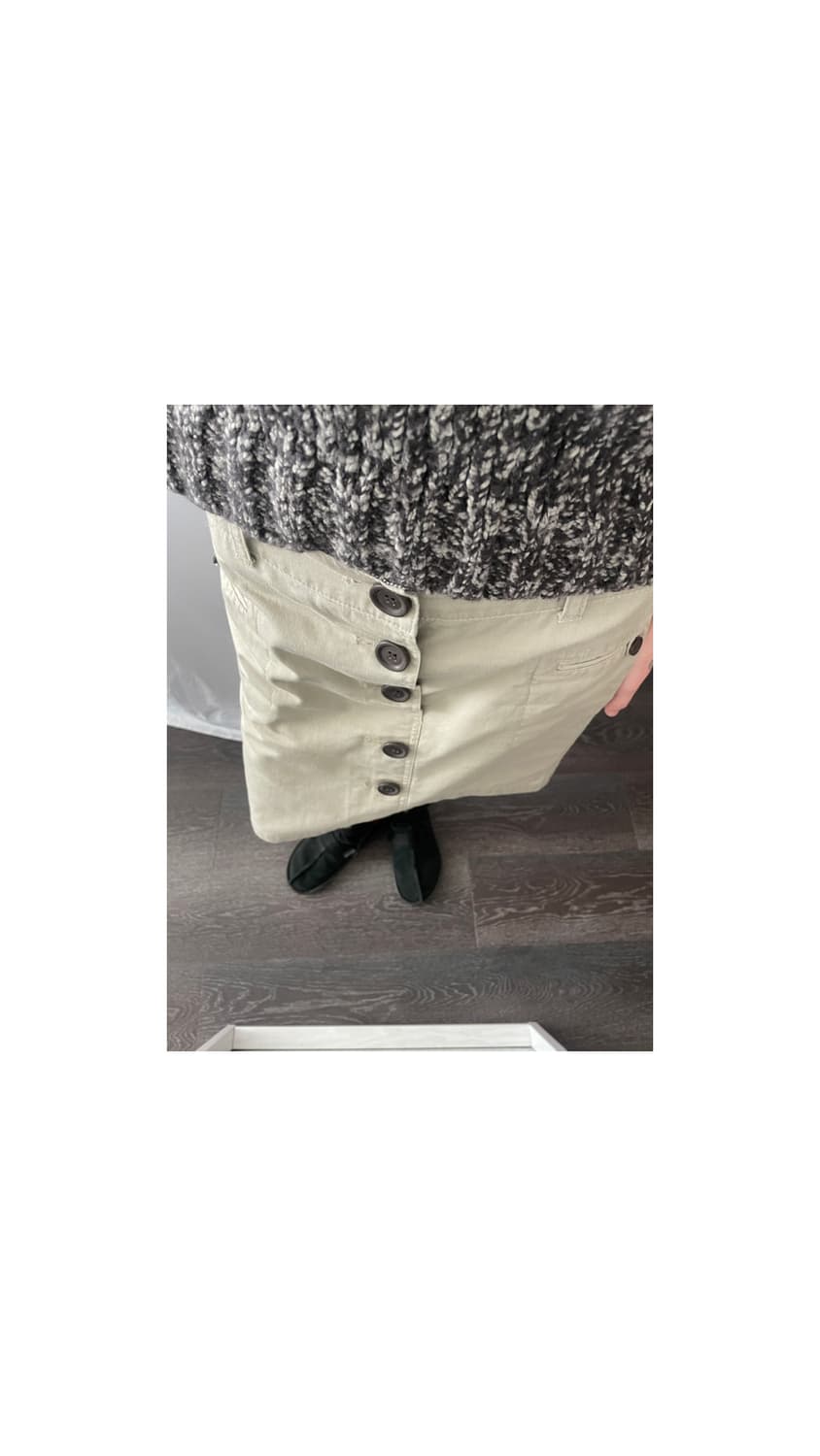 VTG beige midi skirt 상품이미지1