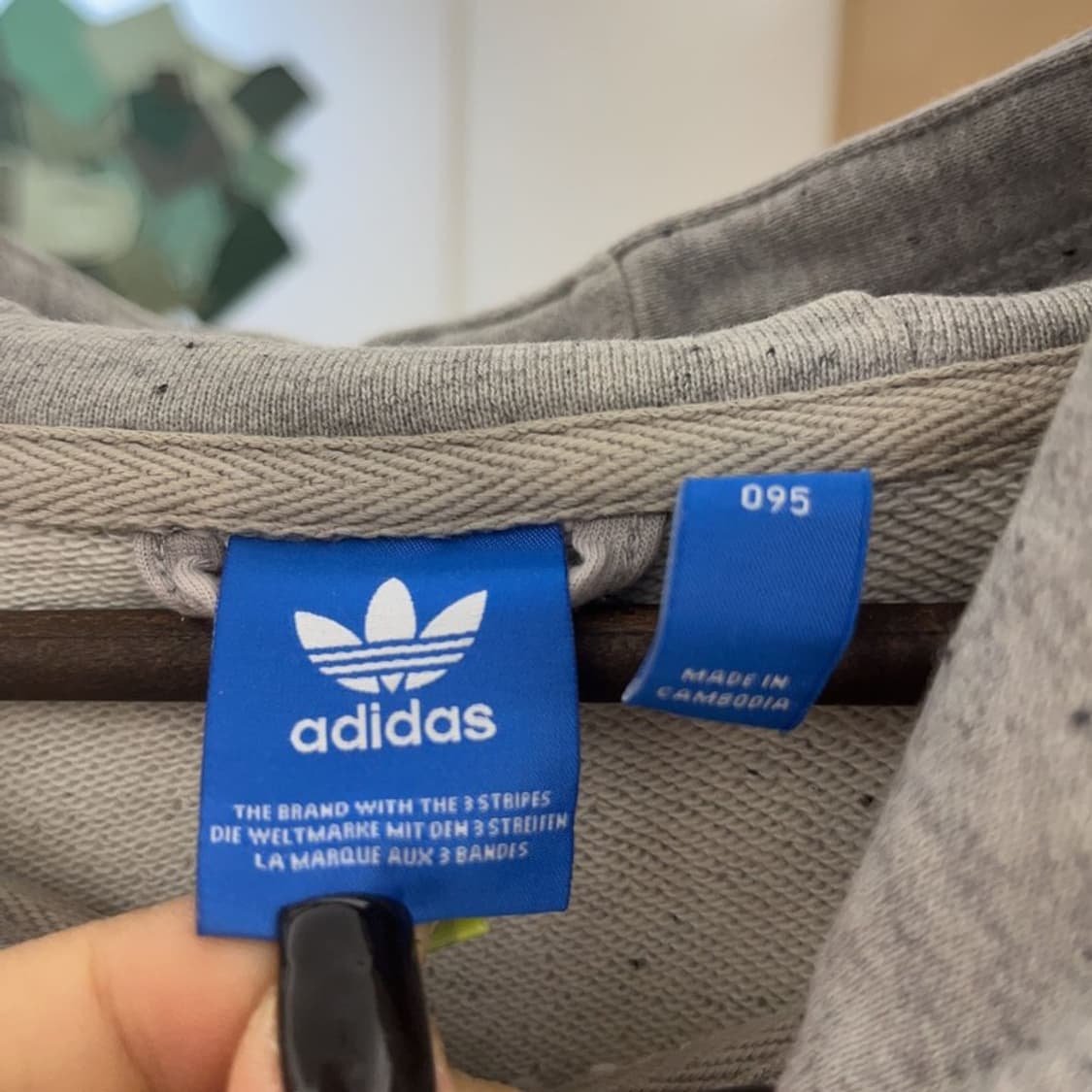 아디다스 빈티지 폭닥 세미크롭 후드 집업 95 C07375 상품이미지5