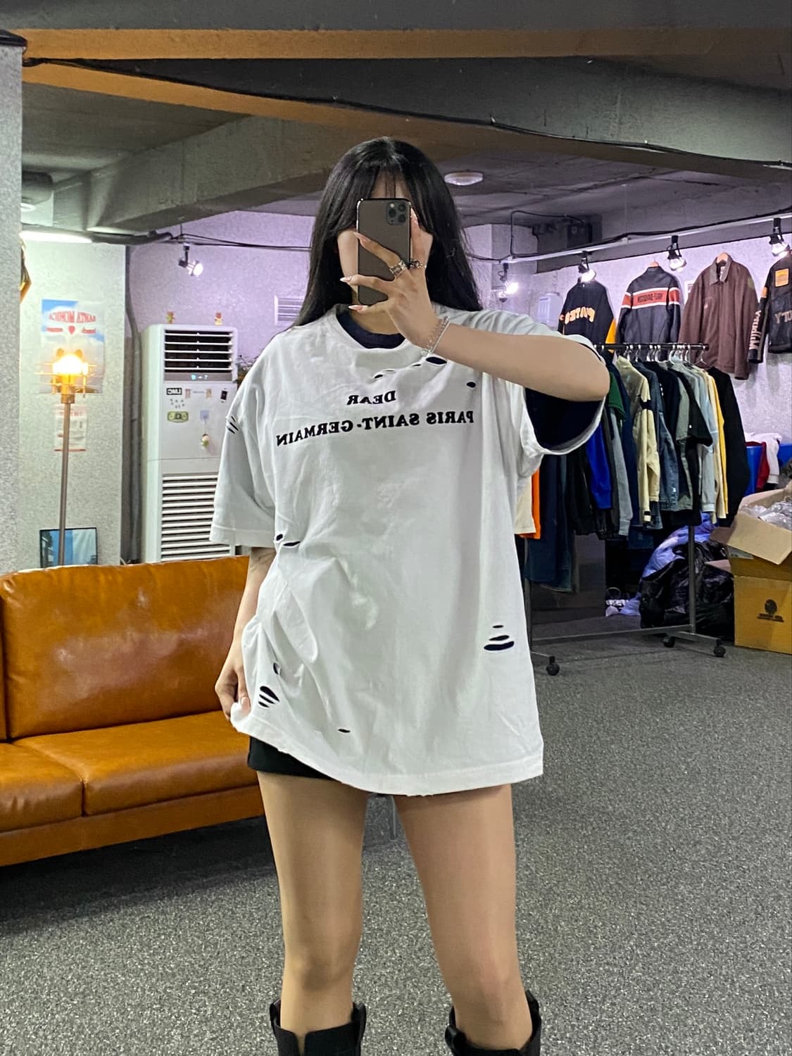 파리 생제르맹 포기 협업 레이어드 티셔츠 B5229 상품이미지1