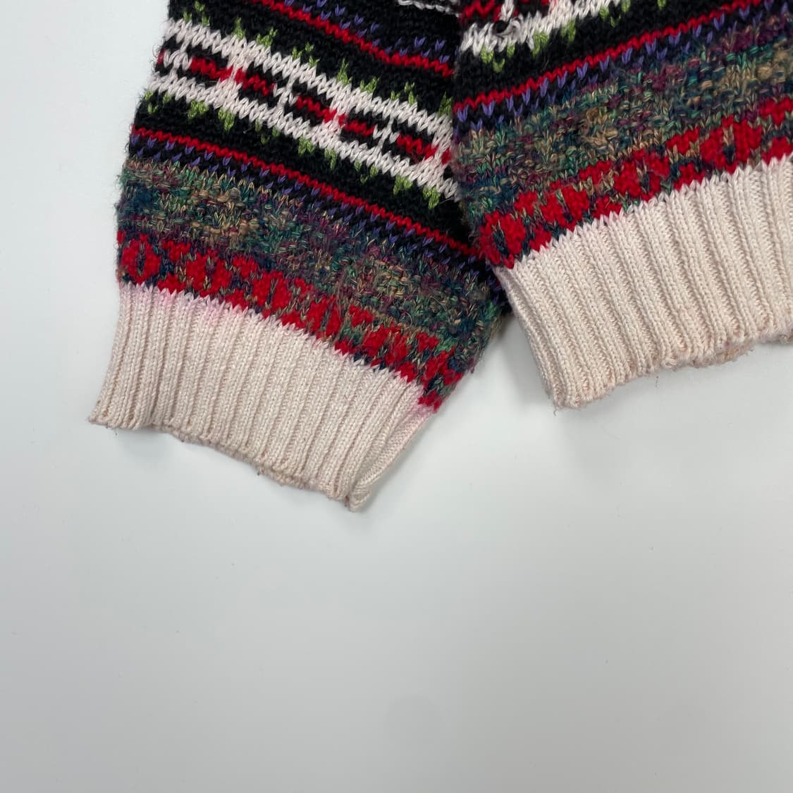 빈티지 패턴 니트 티셔츠 상품이미지6