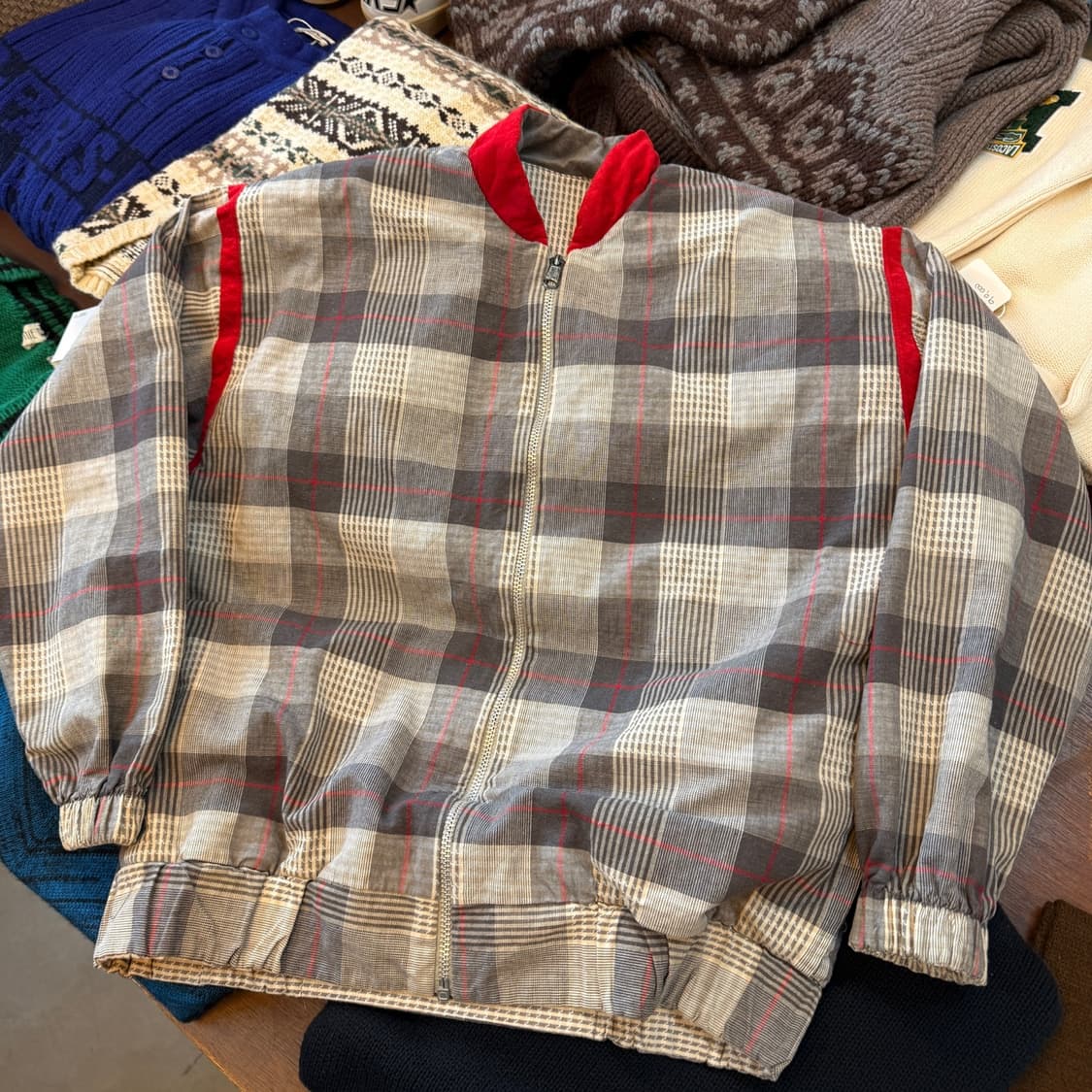 80 ~ 90S MARCIA USA 미국 리버서블 코튼 자켓 스윙탑 상품이미지8