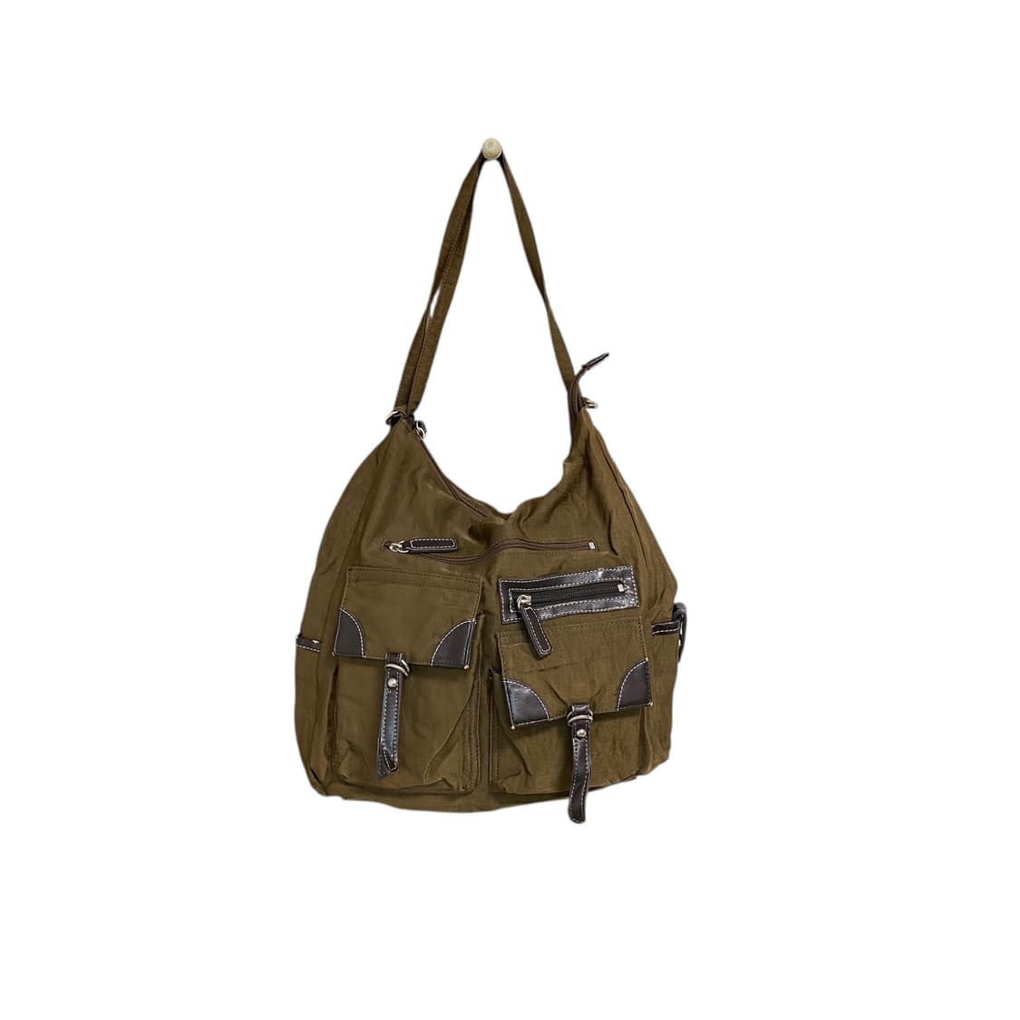 2way 나일론 레더 포켓  숄더백 상품이미지1