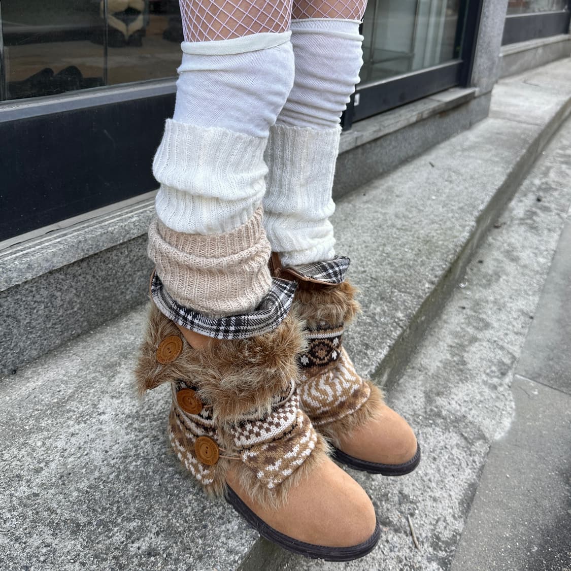 00s MUK LUKS 무크룩스 퍼 랩 부츠 풀박스 상품이미지7