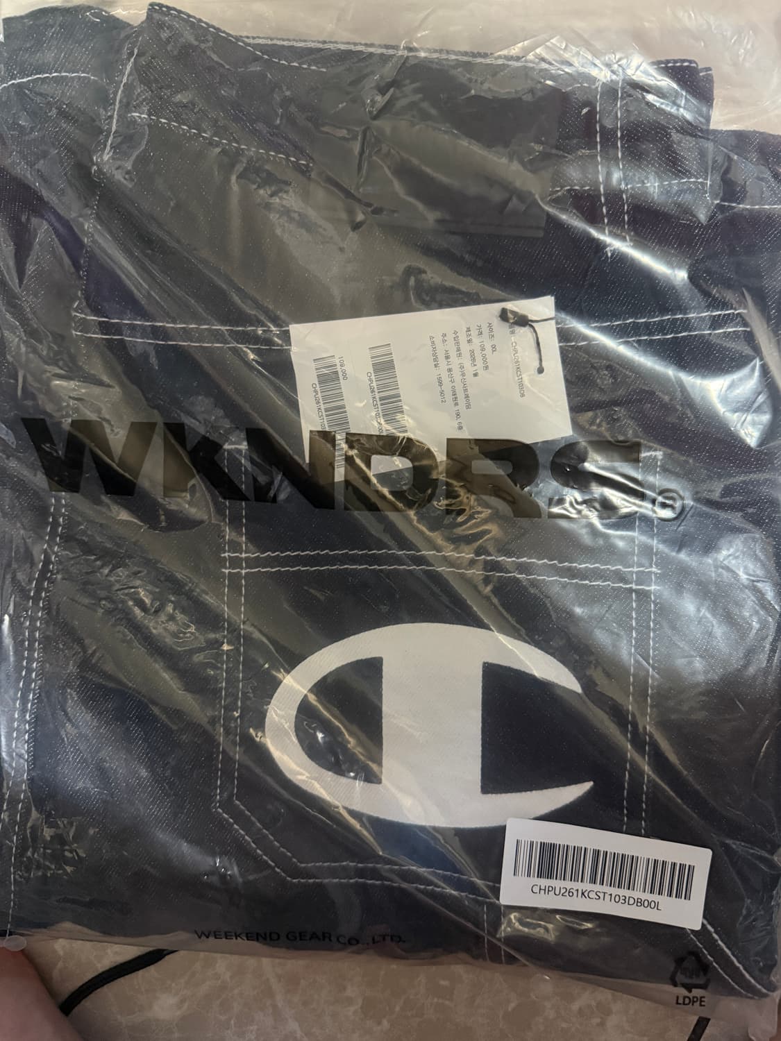 L사이즈 위캔더스 챔피온 데님 쇼츠 팬츠 상품이미지1