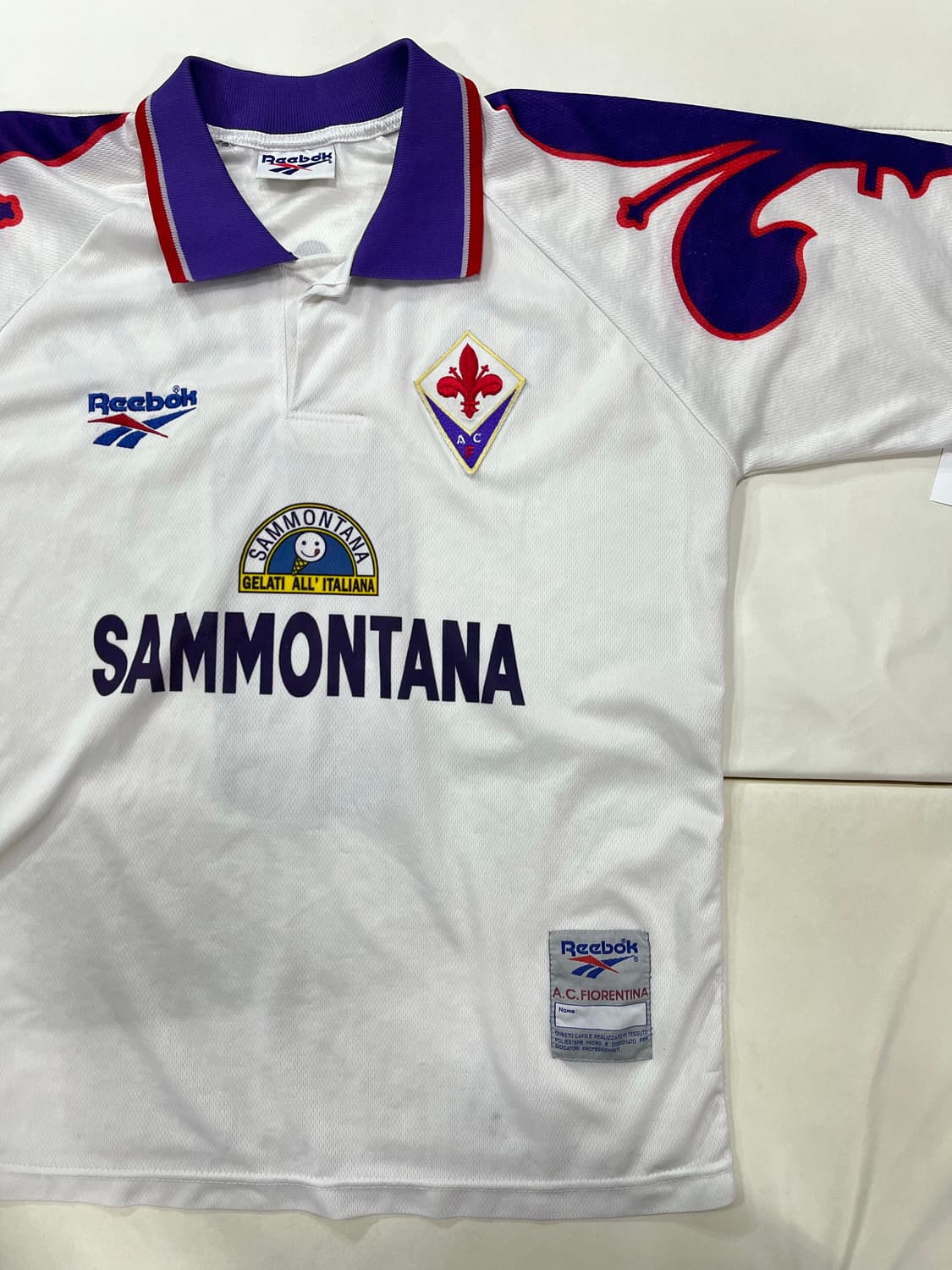 리복 95-96 ACF 피오렌티나 어웨이 가브리엘 바티스투타 상품이미지5