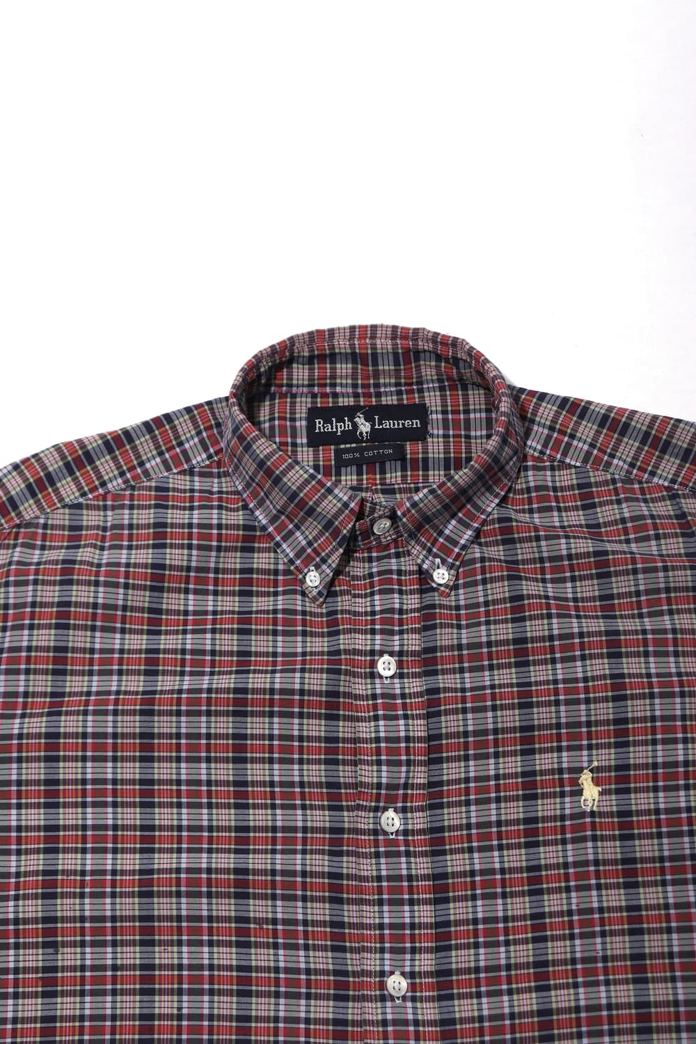 RALPH LAUREN 코튼 체크 셔츠 size L 상품이미지3