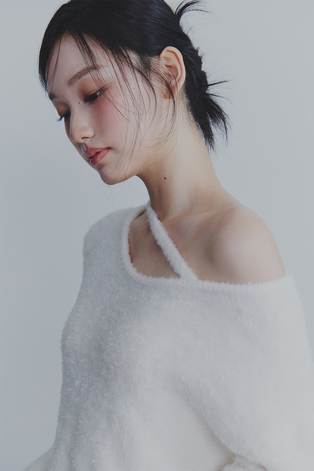 RUBY HOOK OVER KNIT ivory 상품이미지4