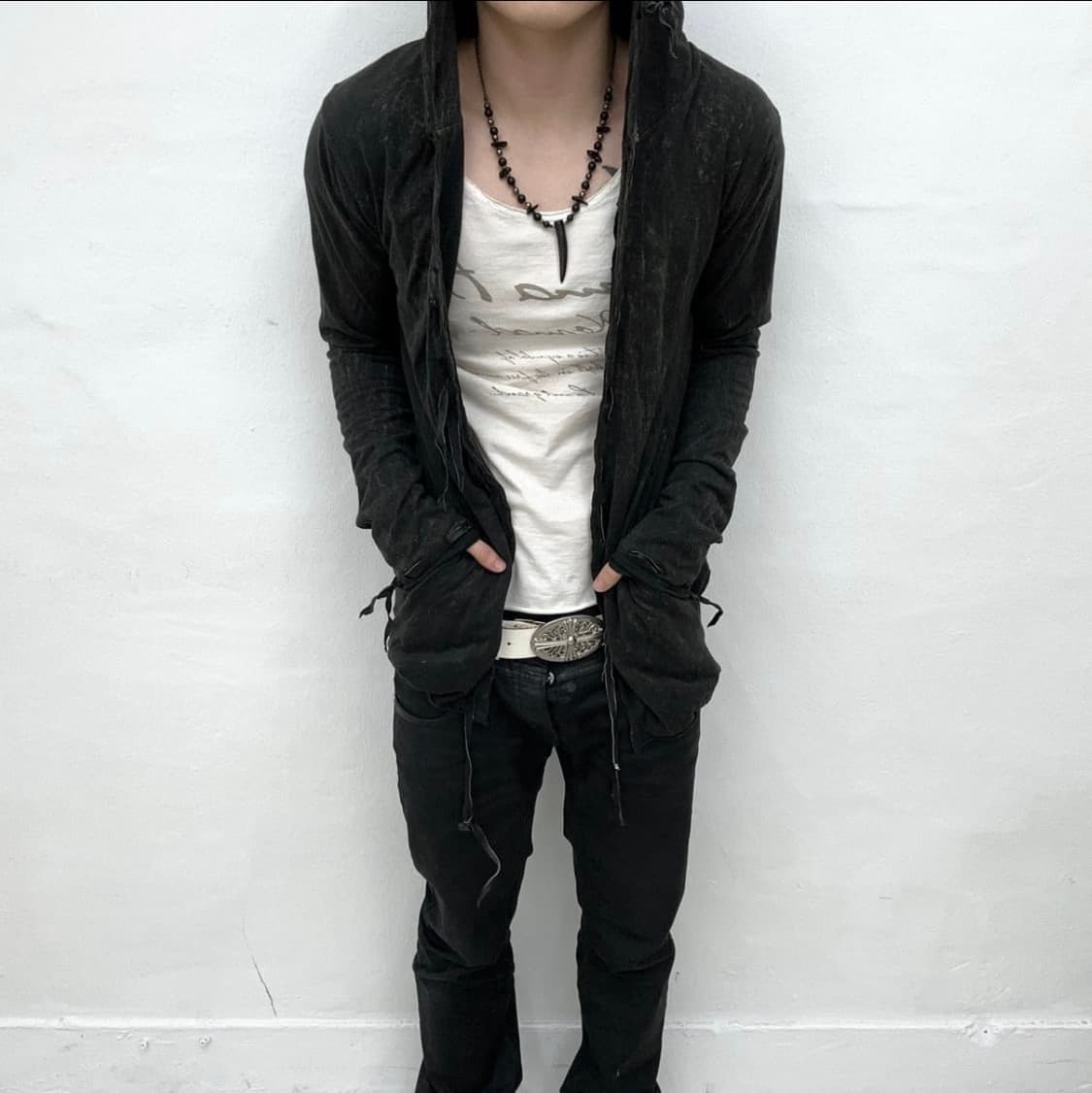 royal flash leather strap cardigan 상품이미지2