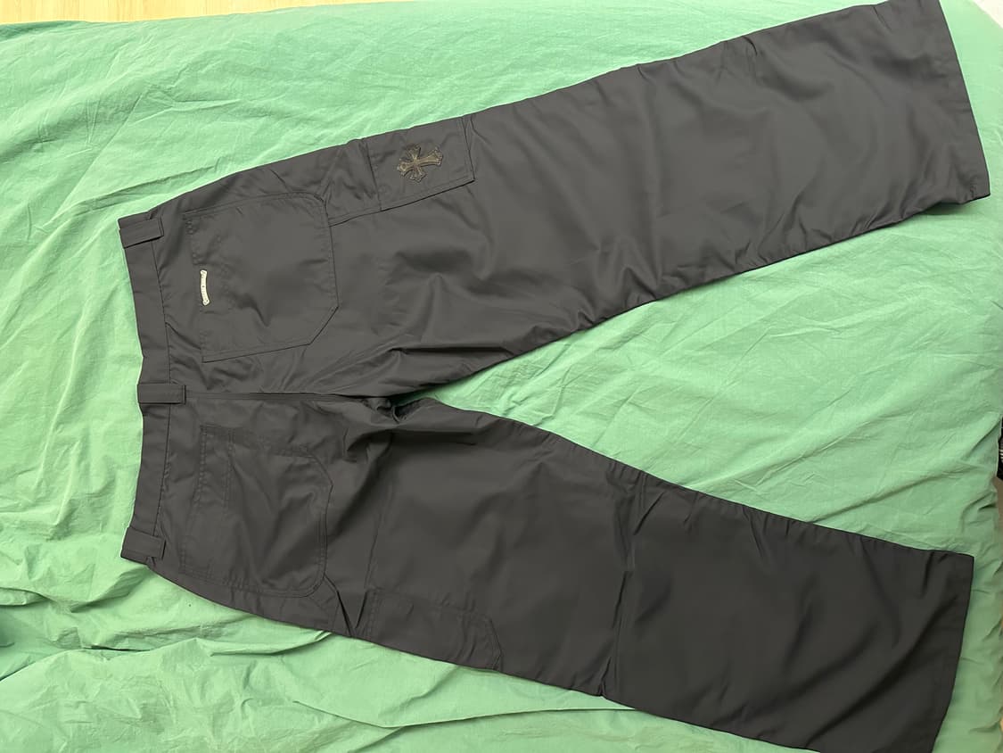 [36] 크롬하츠 나일론 레더 카펜터 워크 팬츠 새제품 상품이미지4