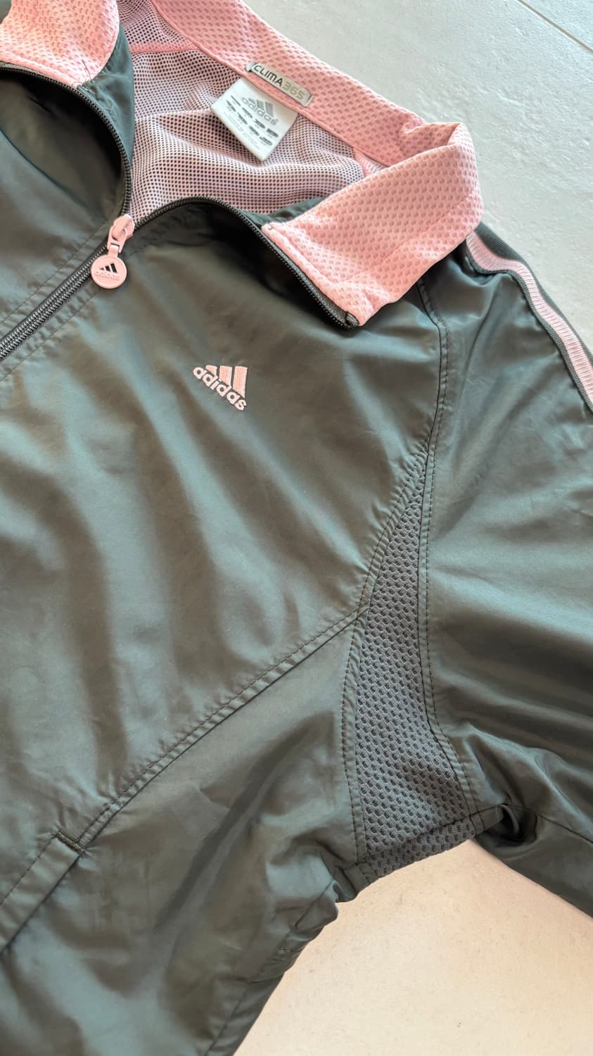 아디다스 핑크 차콜 바람막이 집업 상품이미지4