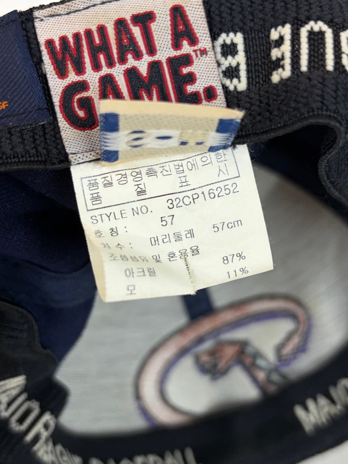 [57cm] 빈티지 애리조나 다이아몬드백스 MLB 볼캡 네이비 4.5 상품이미지5