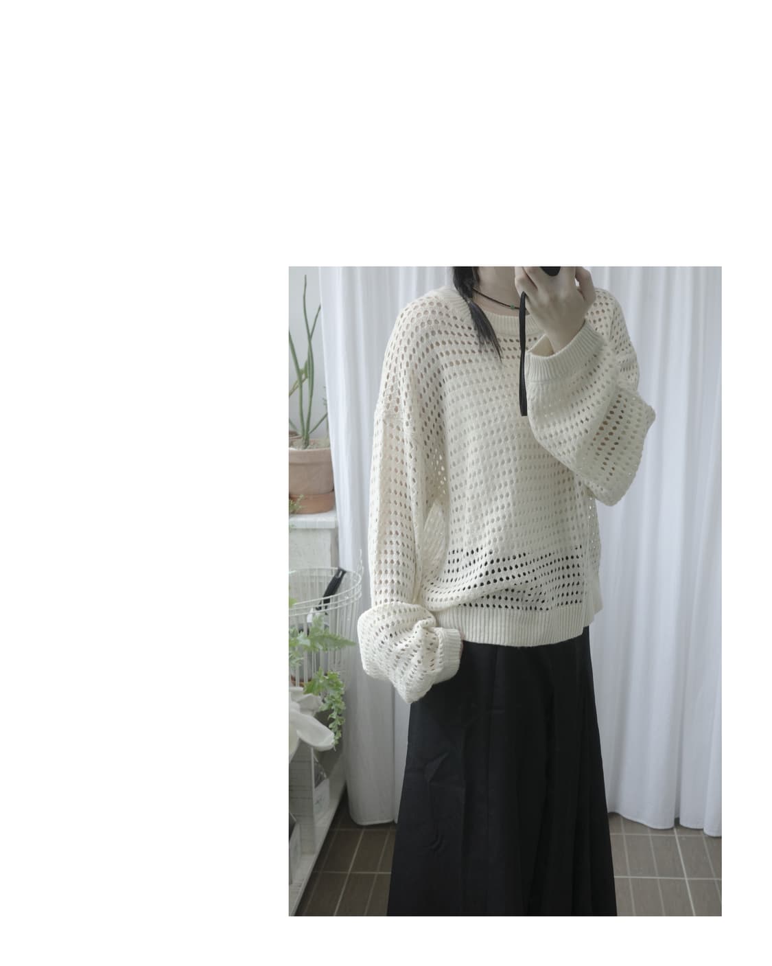 Square hole knit 상품이미지2